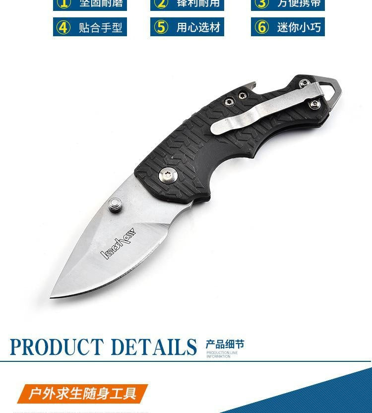 Factory direct outdoor card show multi-function folding knife folding knife wild survival camping knife folding knife blade knife