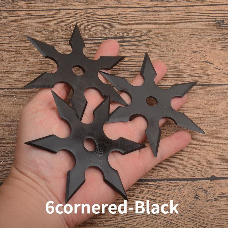 3pcs Darts Ninja Kunai Hunting Knives Tactical Fixed Blade Throwing Knife Set with Sheath（3-8cornered Various styles）