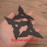 3pcs Darts Ninja Kunai Hunting Knives Tactical Fixed Blade Throwing Knife Set with Sheath（3-8cornered Various styles）
