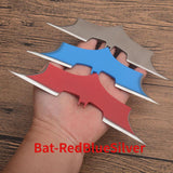 3pcs Darts Ninja Kunai Hunting Knives Tactical Fixed Blade Throwing Knife Set with Sheath（3-8cornered Various styles）