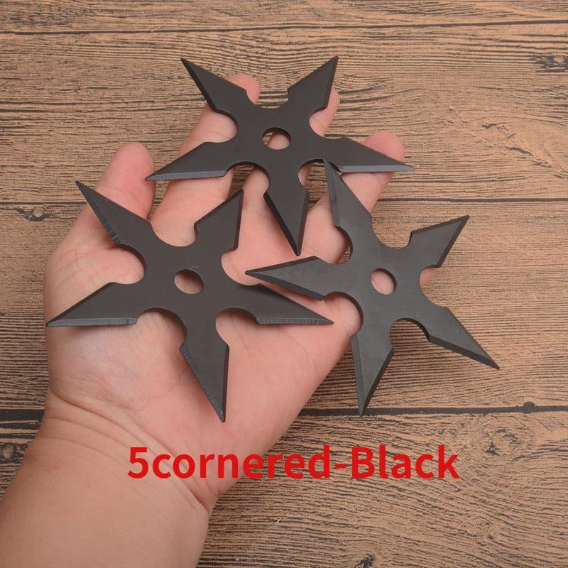3pcs Darts Ninja Kunai Hunting Knives Tactical Fixed Blade Throwing Knife Set with Sheath（3-8cornered Various styles）