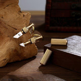Remove express knife key chain portable mini Brass Pendant capsule knife box opener portable knife 2pcs