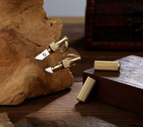 Remove express knife key chain portable mini Brass Pendant capsule knife box opener portable knife 2pcs