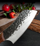 Forged stainless steel hammering meat cutter outdoor camping meat cutter butcher's knife manual meat cutter chef's blade sharp blade cooking knife vegetable knife