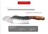 Forged stainless steel hammering meat cutter outdoor camping meat cutter butcher's knife manual meat cutter chef's blade sharp blade cooking knife vegetable knife