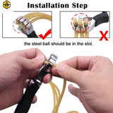 New Professional Stainless Steel Slingshot Set Outdoor Hunting Catapult Powerful Slingshot Bow