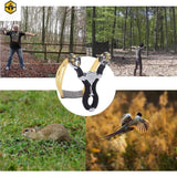 New Professional Stainless Steel Slingshot Set Outdoor Hunting Catapult Powerful Slingshot Bow
