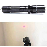 Sikkerhedsforsvarsværktøjer til kvinder Elektrisk stødpistol Udendørs Vandre Lommelygte Højspændings Taser Gun Style Selvforsvar med Laser Stun Lommelygte Genopladelig Super Bright Supplies CR6