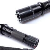 Sikkerhedsforsvarsværktøjer til kvinder Elektrisk stødpistol Udendørs Vandre Lommelygte Højspændings Taser Gun Style Selvforsvar med Laser Stun Lommelygte Genopladelig Super Bright Supplies CR6