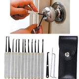 15/22Pcs Lock Pick Locksmith Training Skill Extractor Door Tools Set Transparent Practice Lock Padlock Tools with Key