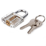 15/22Pcs Lock Pick Locksmith Training Skill Extractor Door Tools Set Transparent Practice Lock Padlock Tools with Key