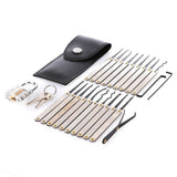 15/22Pcs Lock Pick Locksmith Training Skill Extractor Door Tools Set Transparent Practice Lock Padlock Tools with Key