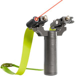 360-degree intelligent rotation automatic correction bow head rotating swing arm laser aim huwairen Iron Man slingshot