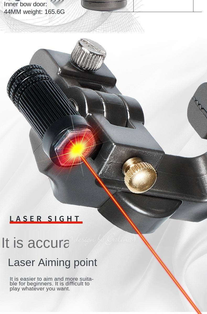 360-degree intelligent rotation automatic correction bow head rotating swing arm laser aim huwairen Iron Man slingshot