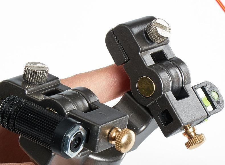360-degree intelligent rotation automatic correction bow head rotating swing arm laser aim huwairen Iron Man slingshot