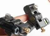 360-degree intelligent rotation automatic correction bow head rotating swing arm laser aim huwairen Iron Man slingshot
