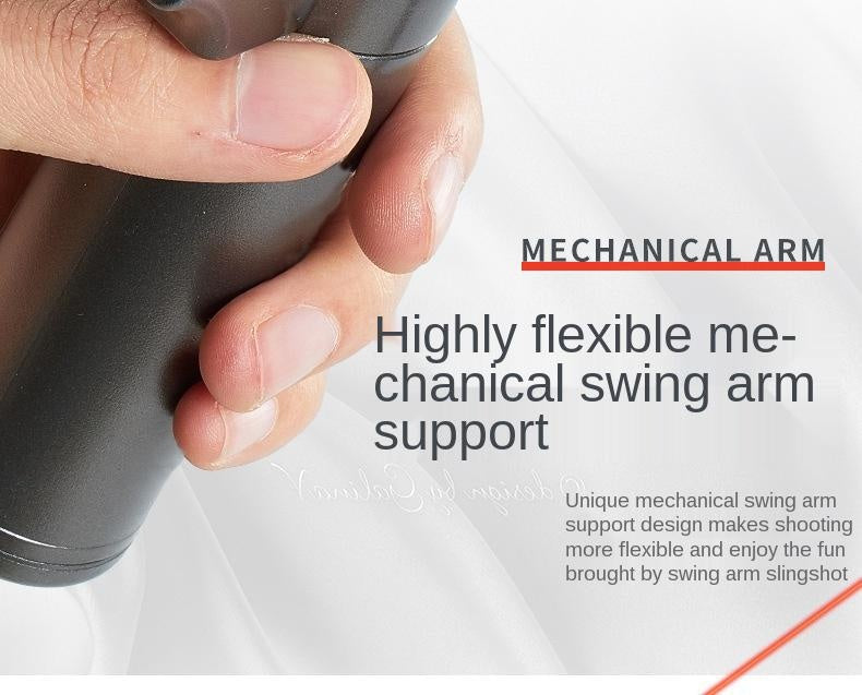360-degree intelligent rotation automatic correction bow head rotating swing arm laser aim huwairen Iron Man slingshot