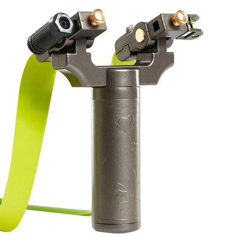 360-degree intelligent rotation automatic correction bow head rotating swing arm laser aim huwairen Iron Man slingshot