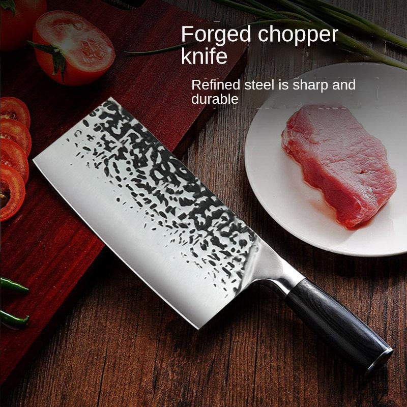 Hammer pattern forging household chopping kitchen knife kitchen sharp slicing meat cleaver cutting bone knife