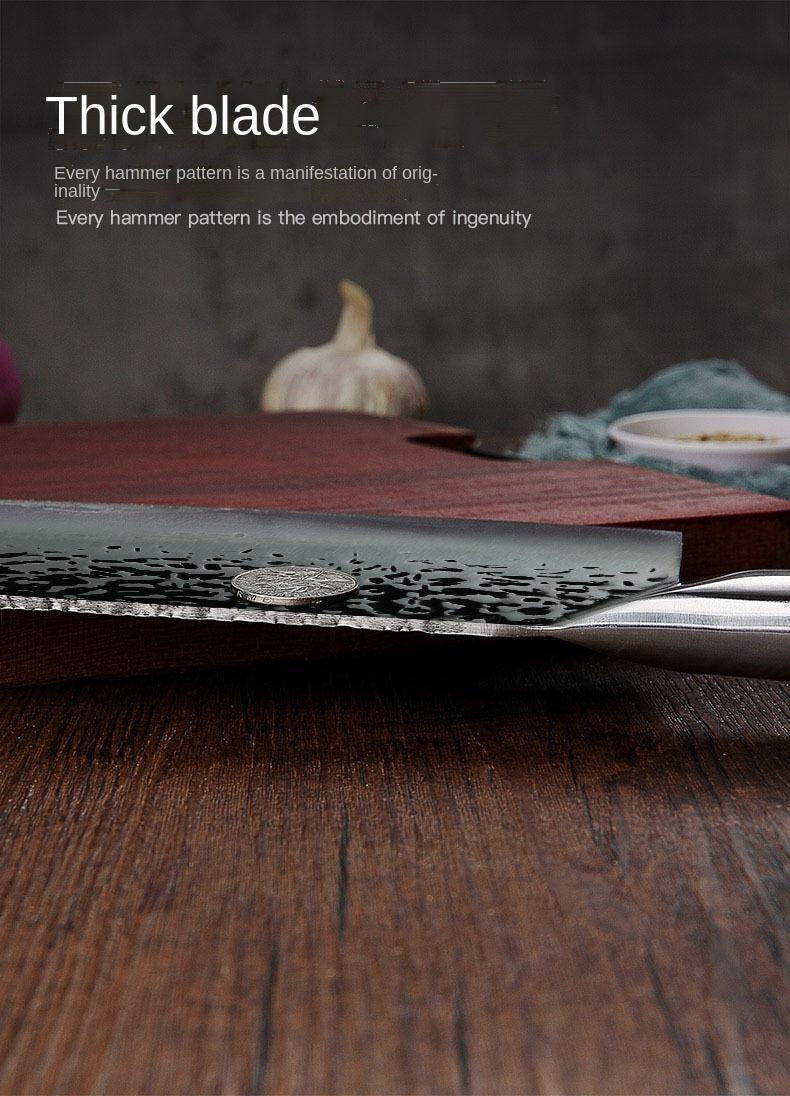 Hammer pattern forging household chopping kitchen knife kitchen sharp slicing meat cleaver cutting bone knife