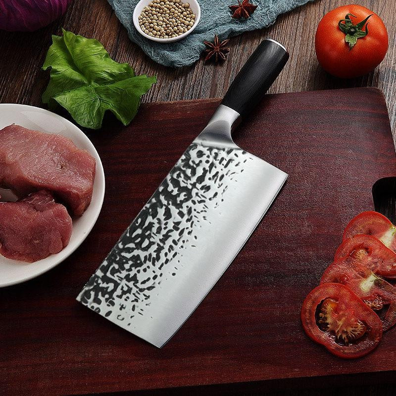 Hammer pattern forging household chopping kitchen knife kitchen sharp slicing meat cleaver cutting bone knife