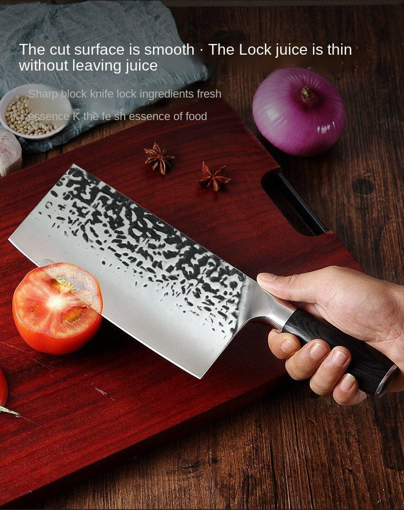 Hammer pattern forging household chopping kitchen knife kitchen sharp slicing meat cleaver cutting bone knife