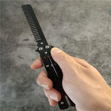 All-steel Butterfly Knife Comb Hand Practice Folding Butterfly Knife Tool Unsharpened Novice Butterfly Training Knife Shake Knife