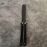 All-steel Butterfly Knife Comb Hand Practice Folding Butterfly Knife Tool Unsharpened Novice Butterfly Training Knife Shake Knife