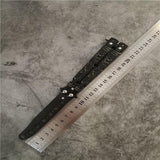 All-steel Butterfly Knife Comb Hand Practice Folding Butterfly Knife Tool Unsharpened Novice Butterfly Training Knife Shake Knife