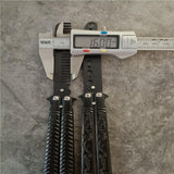 All-steel Butterfly Knife Comb Hand Practice Folding Butterfly Knife Tool Unsharpened Novice Butterfly Training Knife Shake Knife