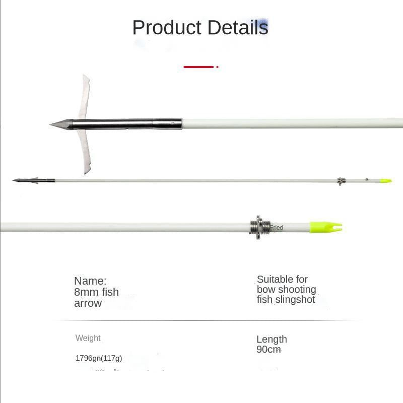 Recurve bow solid fishing arrow traditional fishing and hunting outdoor fishing and shooting fish arrow bow and arrow accessories fish arrow 6pcs