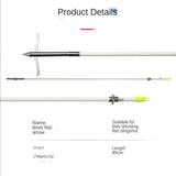 Recurve bow solid fishing arrow traditional fishing and hunting outdoor fishing and shooting fish arrow bow and arrow accessories fish arrow 6pcs