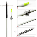 Recurve bow solid fishing arrow traditional fishing and hunting outdoor fishing and shooting fish arrow bow and arrow accessories fish arrow 6pcs