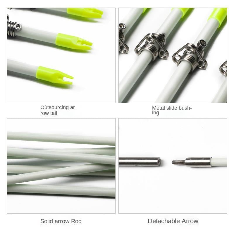 Recurve bow solid fishing arrow traditional fishing and hunting outdoor fishing and shooting fish arrow bow and arrow accessories fish arrow 6pcs