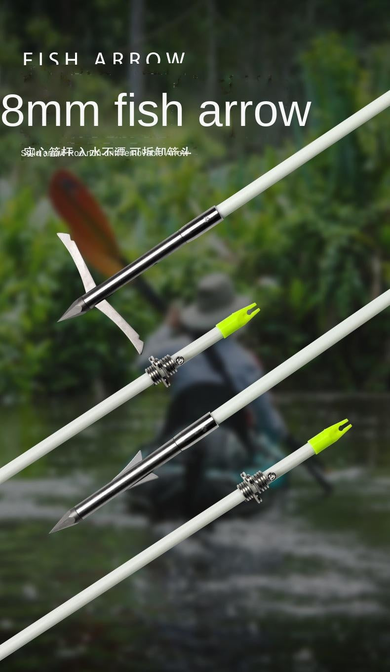 Recurve bow solid fishing arrow traditional fishing and hunting outdoor fishing and shooting fish arrow bow and arrow accessories fish arrow 6pcs