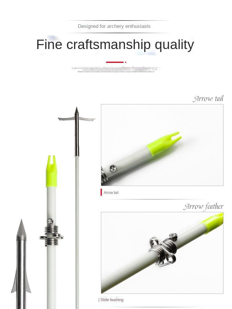 Recurve bow solid fishing arrow traditional fishing and hunting outdoor fishing and shooting fish arrow bow and arrow accessories fish arrow 6pcs