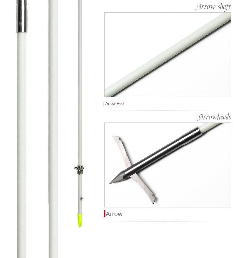 Recurve bow solid fishing arrow traditional fishing and hunting outdoor fishing and shooting fish arrow bow and arrow accessories fish arrow 6pcs