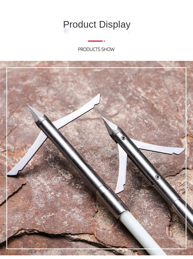 Recurve bow solid fishing arrow traditional fishing and hunting outdoor fishing and shooting fish arrow bow and arrow accessories fish arrow 6pcs