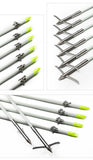 Recurve bow solid fishing arrow traditional fishing and hunting outdoor fishing and shooting fish arrow bow and arrow accessories fish arrow 6pcs