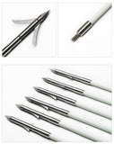 Recurve bow solid fishing arrow traditional fishing and hunting outdoor fishing and shooting fish arrow bow and arrow accessories fish arrow 6pcs