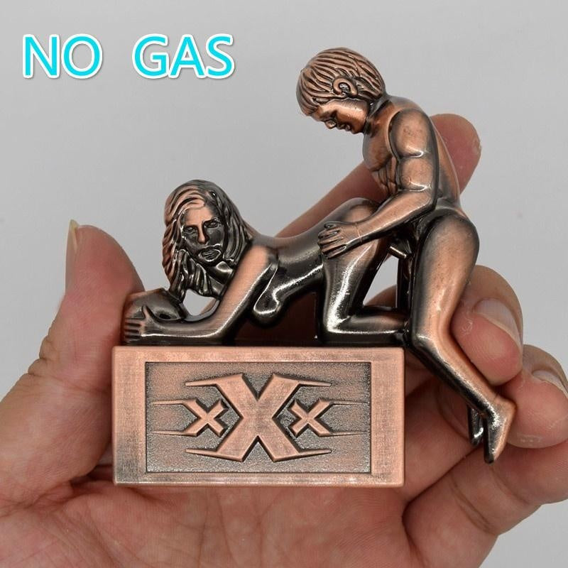 Sexy Lighter Sexy Crafts Collectibles  New cool Metal Jet Torch Gas Refillable Windproof Lighter (NO GAS)