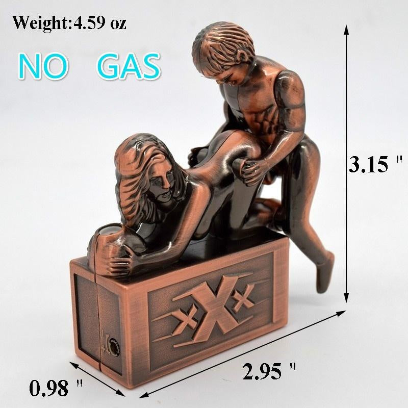 Sexy Lighter Sexy Crafts Collectibles  New cool Metal Jet Torch Gas Refillable Windproof Lighter (NO GAS)
