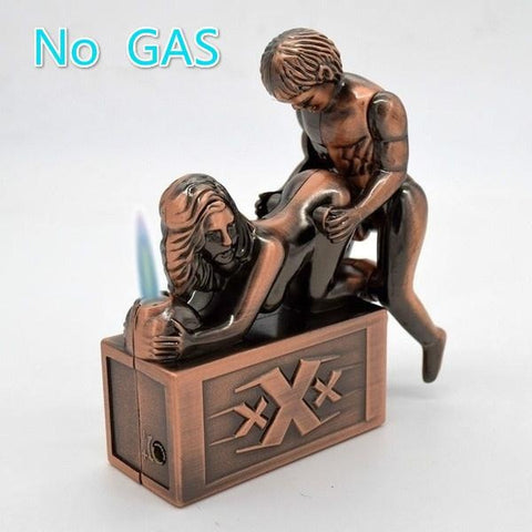Sexy Lighter Sexy Crafts Collectibles  New cool Metal Jet Torch Gas Refillable Windproof Lighter (NO GAS)