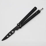 Butterfly Knife Practice Knife Stainless Steel Ornamental Knife Unblade Folding Portable