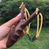 Solid wood slingshot massage handshake comfortable slingshot personality entertainment outdoor leisure slingshot
