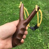 Solid wood slingshot massage handshake comfortable slingshot personality entertainment outdoor leisure slingshot