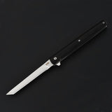Wilderness Survival Tactical Folding Knife Outdoor Portable Wooden Handle Folding Self-defense Knife Stainless Steel Mini Magic Pen Knife
