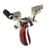 cross-border exclusively for wolf slingshot laser aiming exquisite appearance stainless steel wooden slingshot with rubber band