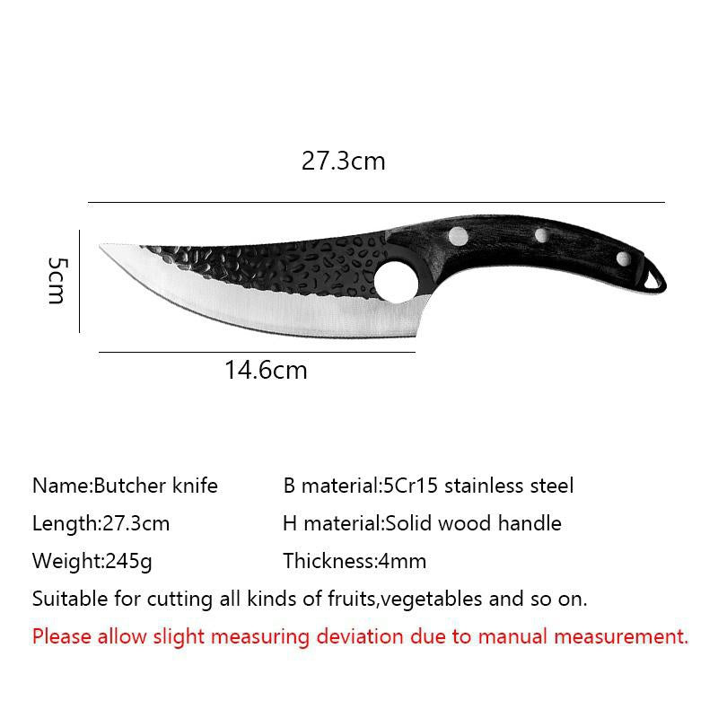 Handmade boning knife fishing knife cleaver butcher knife outdoor cooking tool stainless steel kitchen butcher knife