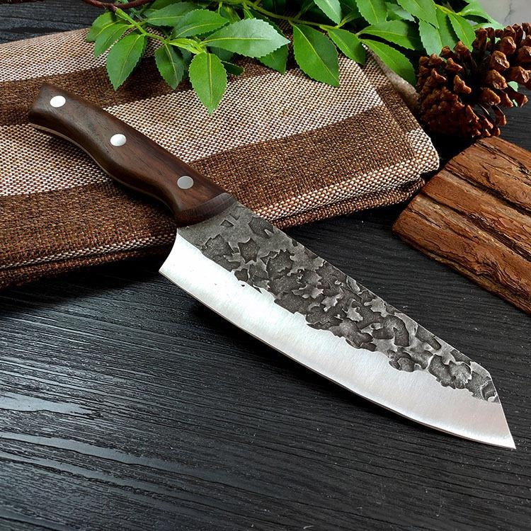 Stainless Steel Kitchen Chef's Knife Bone Crusher Knife Hand Forged Stainless Steel Butcher Cleaver High Carbon Composite Steel Knife